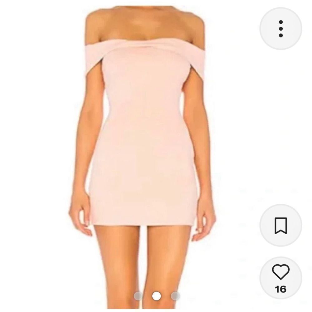 Lovers + Friends Pink Off-Shoulder Mini Dress